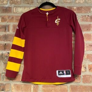 Cleveland Cavaliers boys adidas shirt size small long sleeve basketball fan